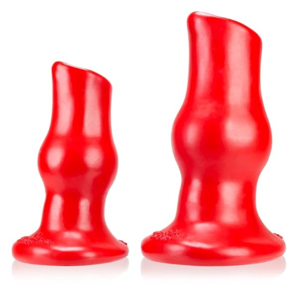 Pig-Hole Deep Buttplug Red 2 Sizes OXBALLS - 1