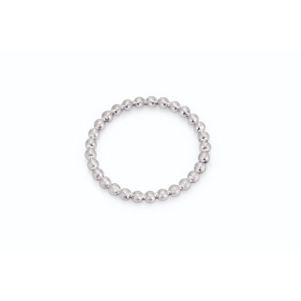 Stainless steel beaded c-ring DARK-LINE - 1