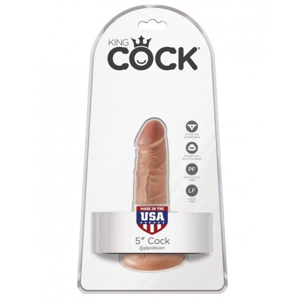 Dildo King Cock 5" 13cm Teint dunkel KING COCK - 1