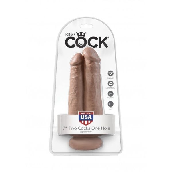 Two Cocks One Hole 7" 18cm Tan 24591