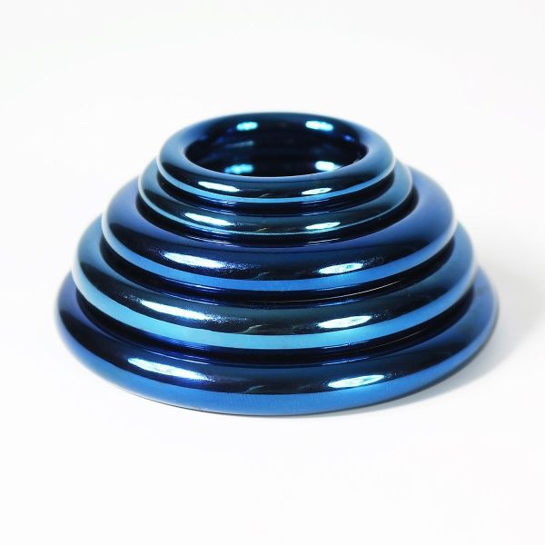 Anodized Acero 8mm Cockring Round Azul 24925