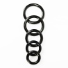 Anodized Acero 8mm Cockring Round Negro 24956 1