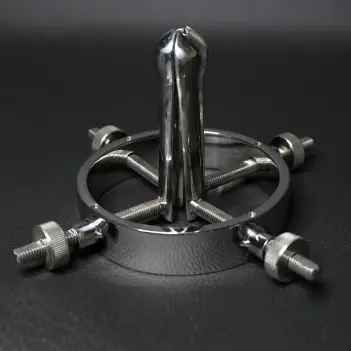 DARKLINE Ring Anal-Spekulum, 360°-Öffnung, Edelstahl | Dark-Ink