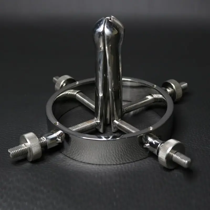 DARKLINE Ring Anal-Spekulum, 360°-Öffnung, Edelstahl | Dark-Ink