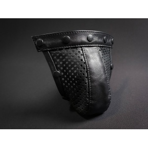 Perforated pouch solid front strip 26222