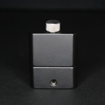 Black Metal Double Poppers Inhaler with Leather Cord