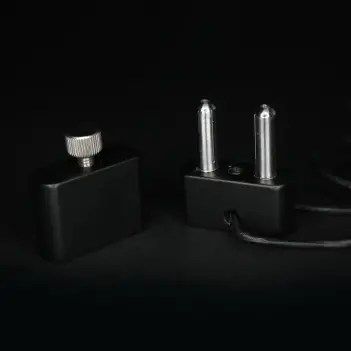 DARKLINE Double Poppers Inhaler, Black Alu, Leather Cord | Dark-Ink