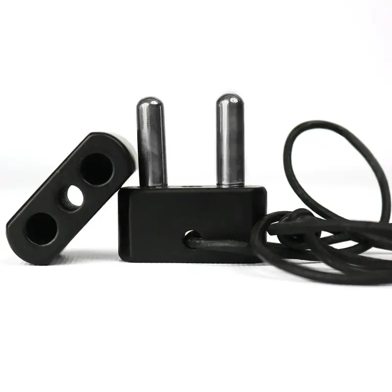 Double inhaler w/ leather cord