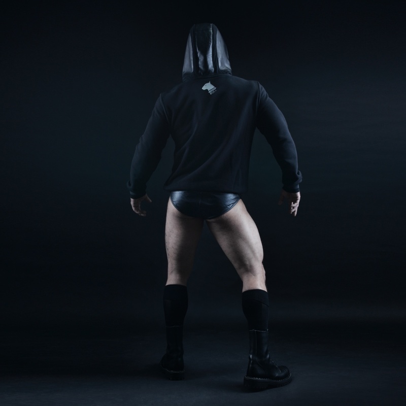 Black sweatshirt with large logo 26991