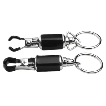 DARKLINE Barrel Nipple Clamps with Weight Ring | Dark-Ink