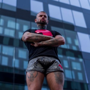 Short militaire Pit Bull logo rouge 27245