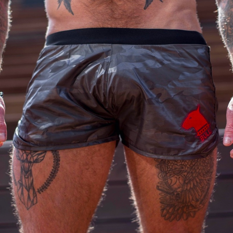 Short militaire Pit Bull logo rouge 27247