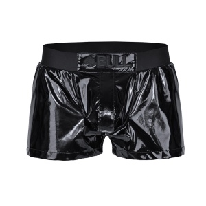 Shorts de vinilo negros 27348