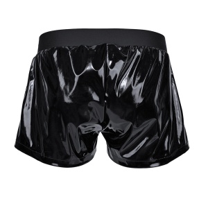 Black vinyl shorts 27351