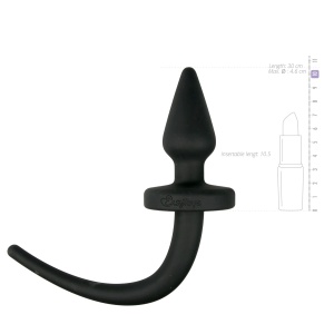 Dog Tail Plug Black 27450