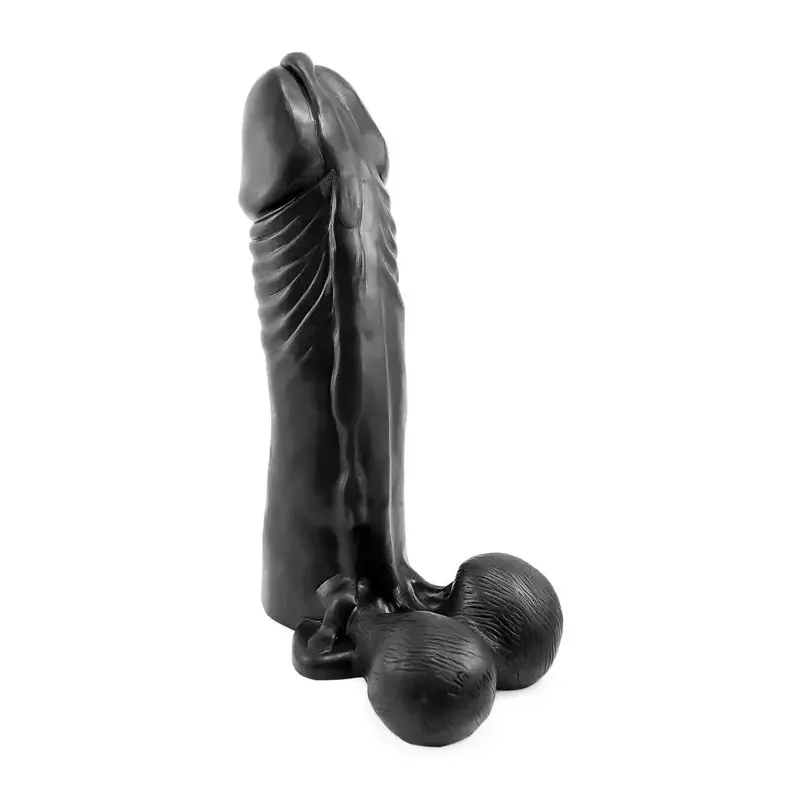 Oxballs Big Load Dildo, platinum silicone, 37 cm | Dark-Ink