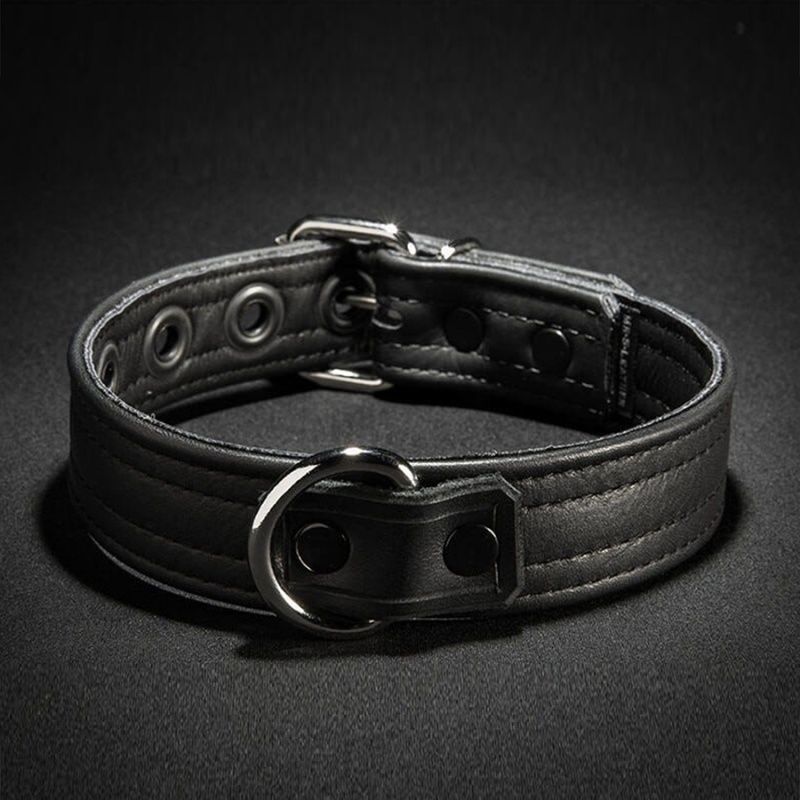 Leather Puppy Collar with D ring 27891
