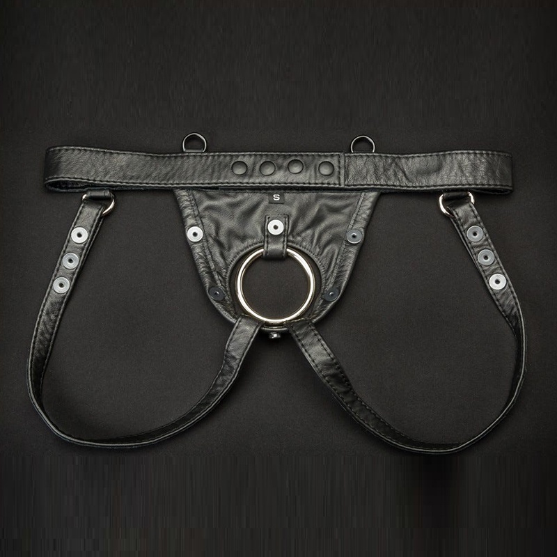 Leather Hidden Ring Jock 27899