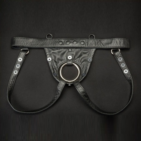 Leather Hidden Ring Jock 27899