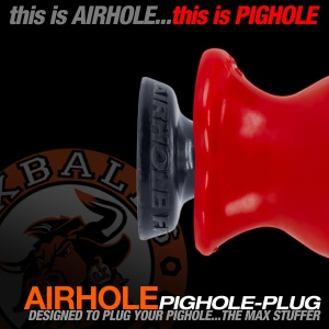Plug AIRHOLE EGGPLANT finned 28177