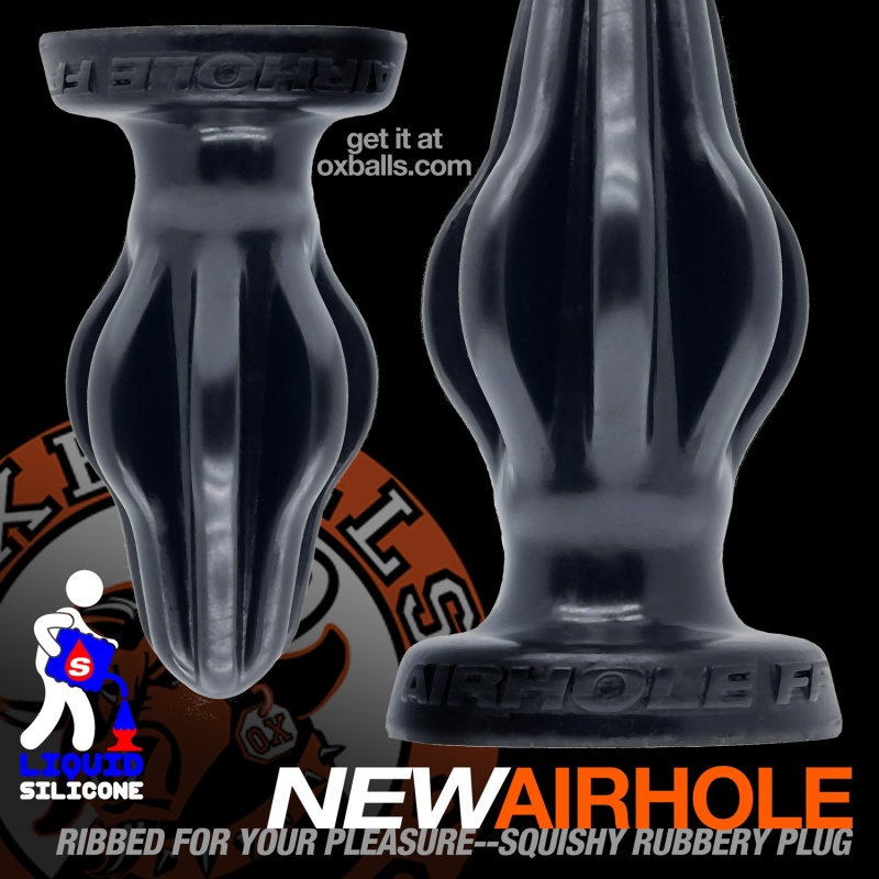 AIRHOLE finned Black Plug 28183