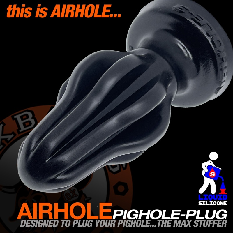 AIRHOLE finned Black Plug 28184