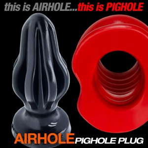 AIRHOLE finned Black Plug 28186