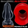 Airhole Analplug gerippt Schwarz 28186 1