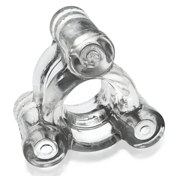 Oxballs Buzz Squeeze Ballstretcher, 3 Vibes, FLEXtpr | Dark-Ink