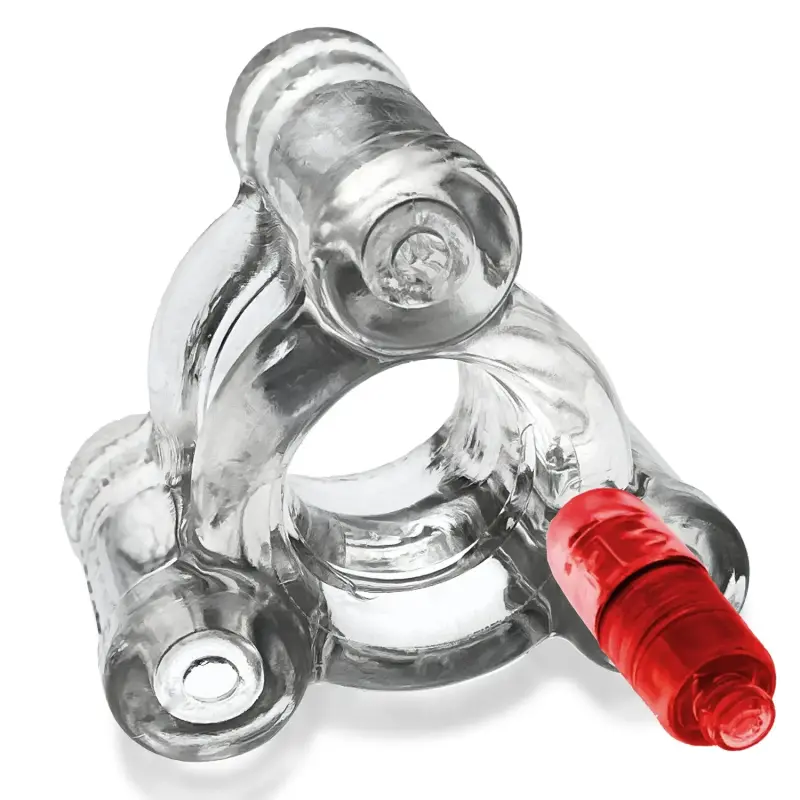 Oxballs Buzz Squeeze Ballstretcher, 3 Vibes, FLEXtpr | Dark-Ink