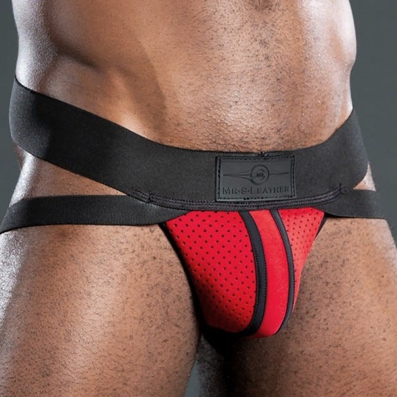 Briefs Jocks & Shorts Mr-S-Leather Neo Air Mesh Jock Rojo 28846