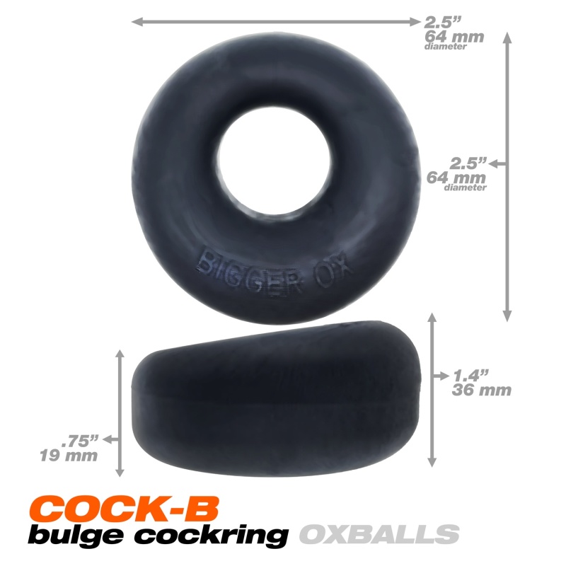 BIGGER OX Azul Cockring de silicona 29301
