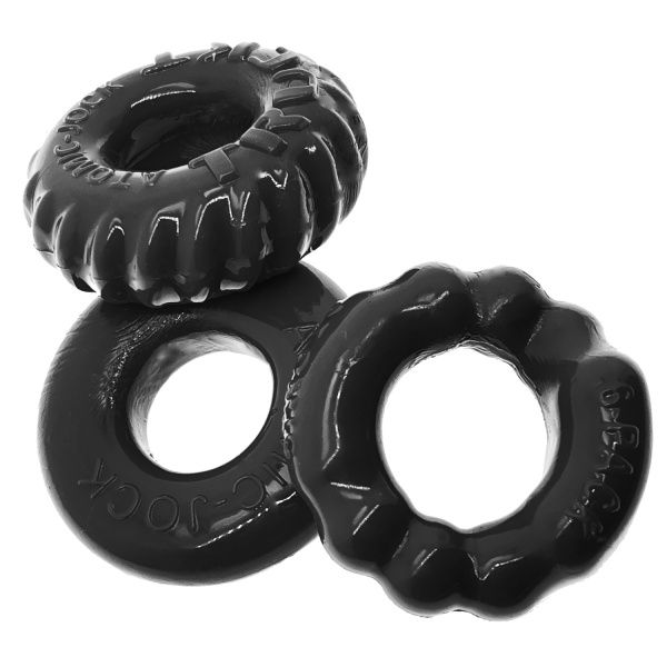 OX BONEMAKER 3er-Pack Cockringe Schwarz 29455