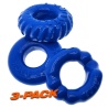 OX BONEMAKER 3er-Pack Cockringe Blau 29482 1