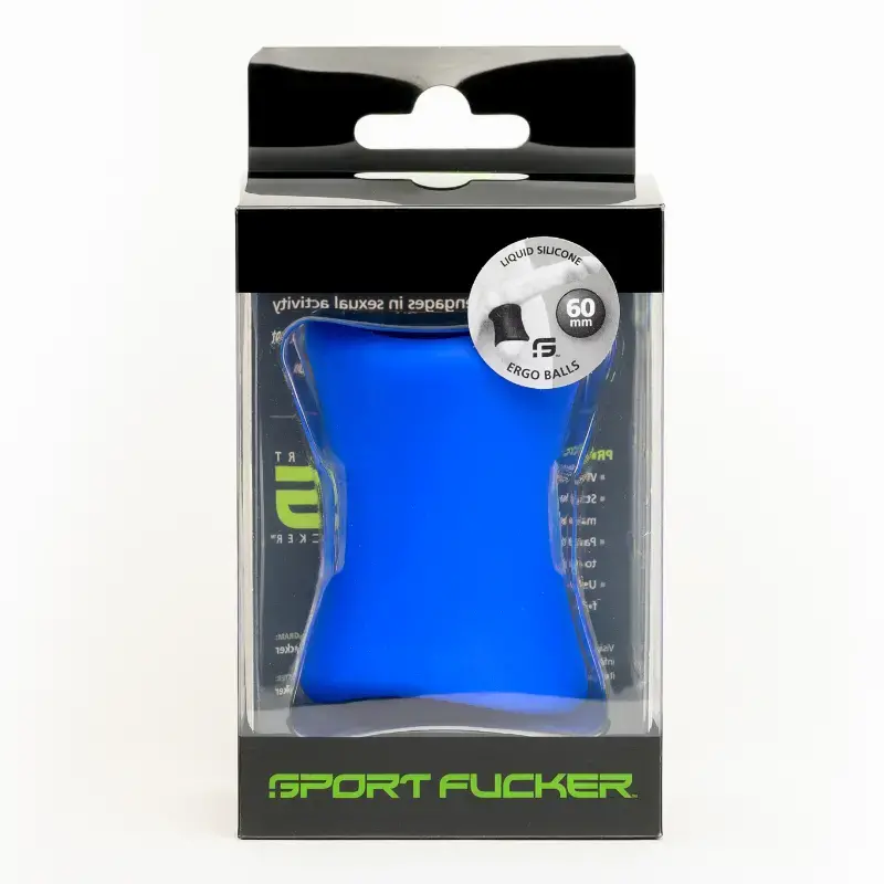 Ball stretcher Ergo Balls Sportfucker silicona, 4 tallas | Dark-Ink