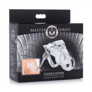 Clear Captor Chastity Cage transparente sans cadenas 30890