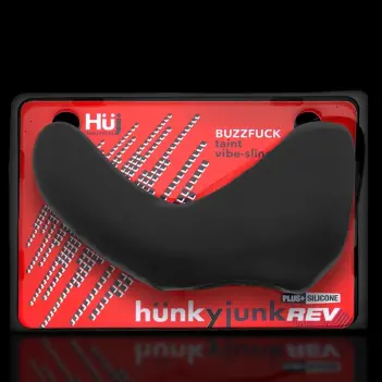 Cockring sling Buzzfuck Hunky Junk, vibrador en perineo | Dark-Ink