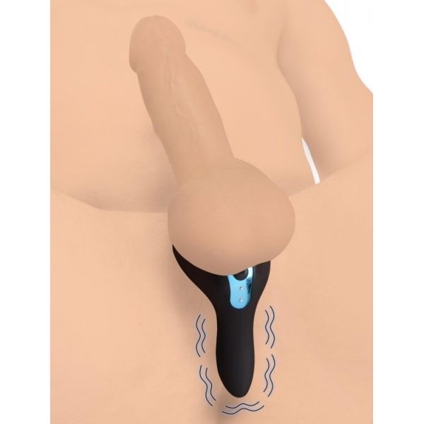Power Taint 7X Penis- und Hodenring aus Silikon mit Fernbedienung Xr Brands - 1