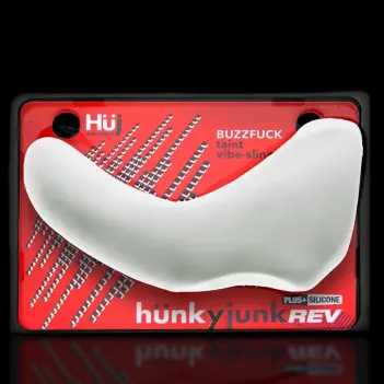 Hunky Junk Buzzfuck Cockring Sling, Taint-Vibrator | Dark-Ink
