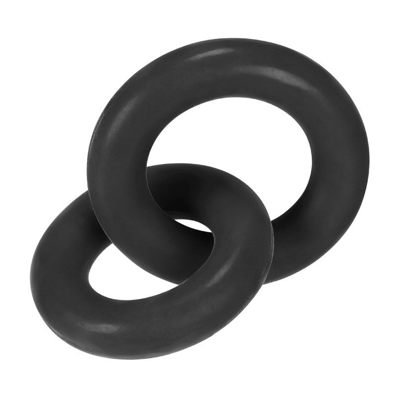 Duo linked cock/ball rings