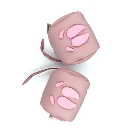 Mr B Leather Pig Paws Pink 31289