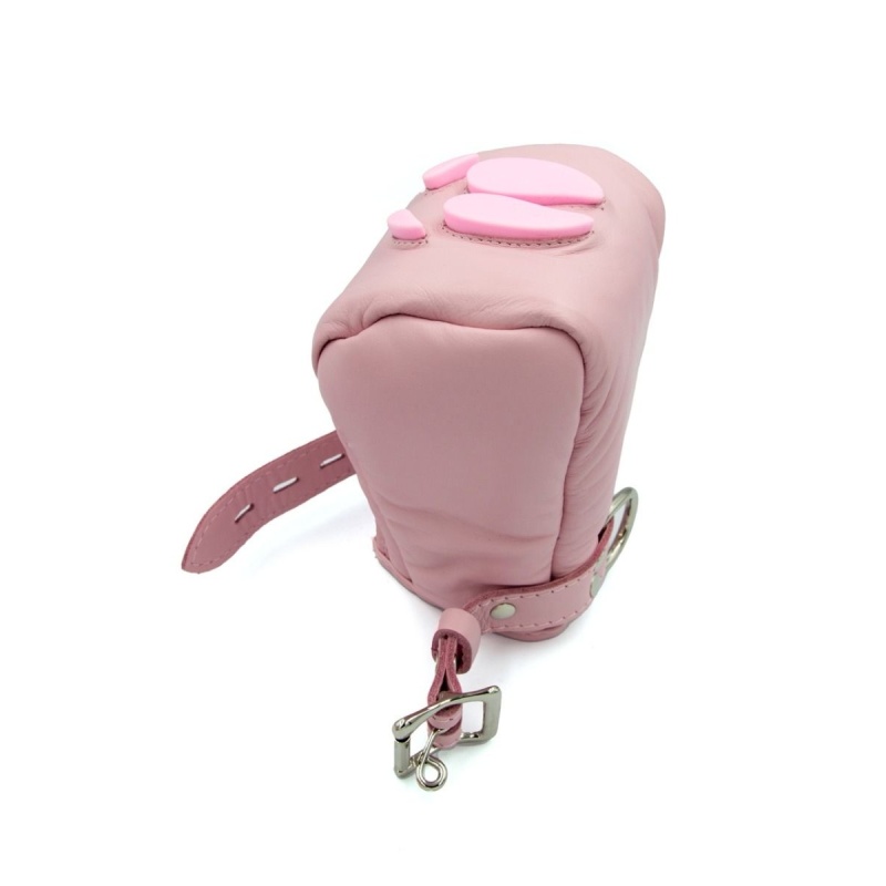 Mr B Leather Pig Paws Pink 31292