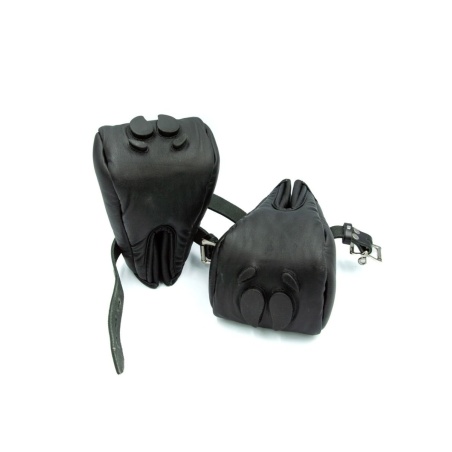 Mr B Leather Pig Paws Black 31293