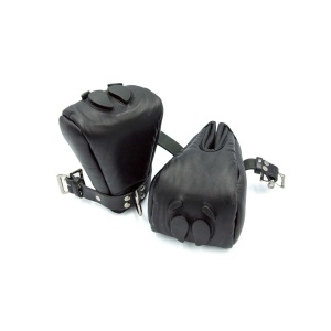 Mr B Leather Pig Paws Black 31295