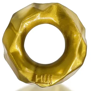 Hunky Junk Fractal Cock Ring, flat no-roll Plus+Silicone | Dark-Ink