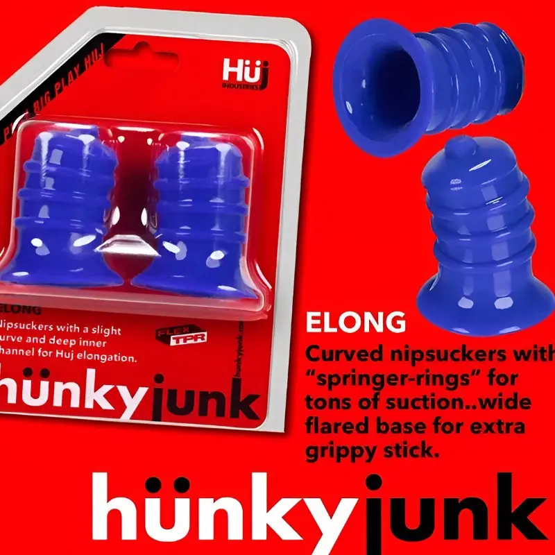 Hünkyjunk ELONG – Cobalt Nipple Suckers | Dark-Ink