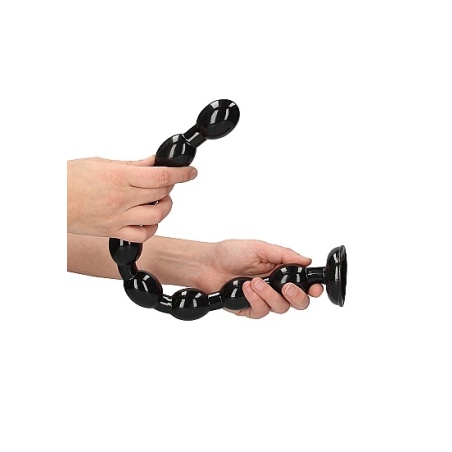 Ass Snake Beaded Dildo 48 cm Black 31780