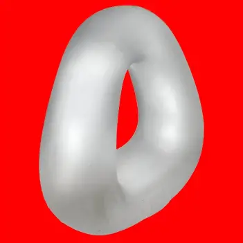 Hunky Junk Zoid Cock Ring, trapezoid lifter Plus+Silicone | Dark-Ink