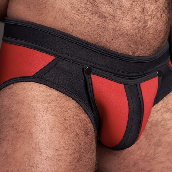 Open ass Briefs Mr-S-Leather Neo All Access Brief Rot 32586