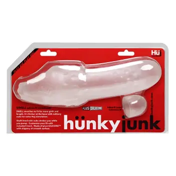 Hunky Junk Swell Penishülle, Adjust-Fit-Einsatz | Dark-Ink